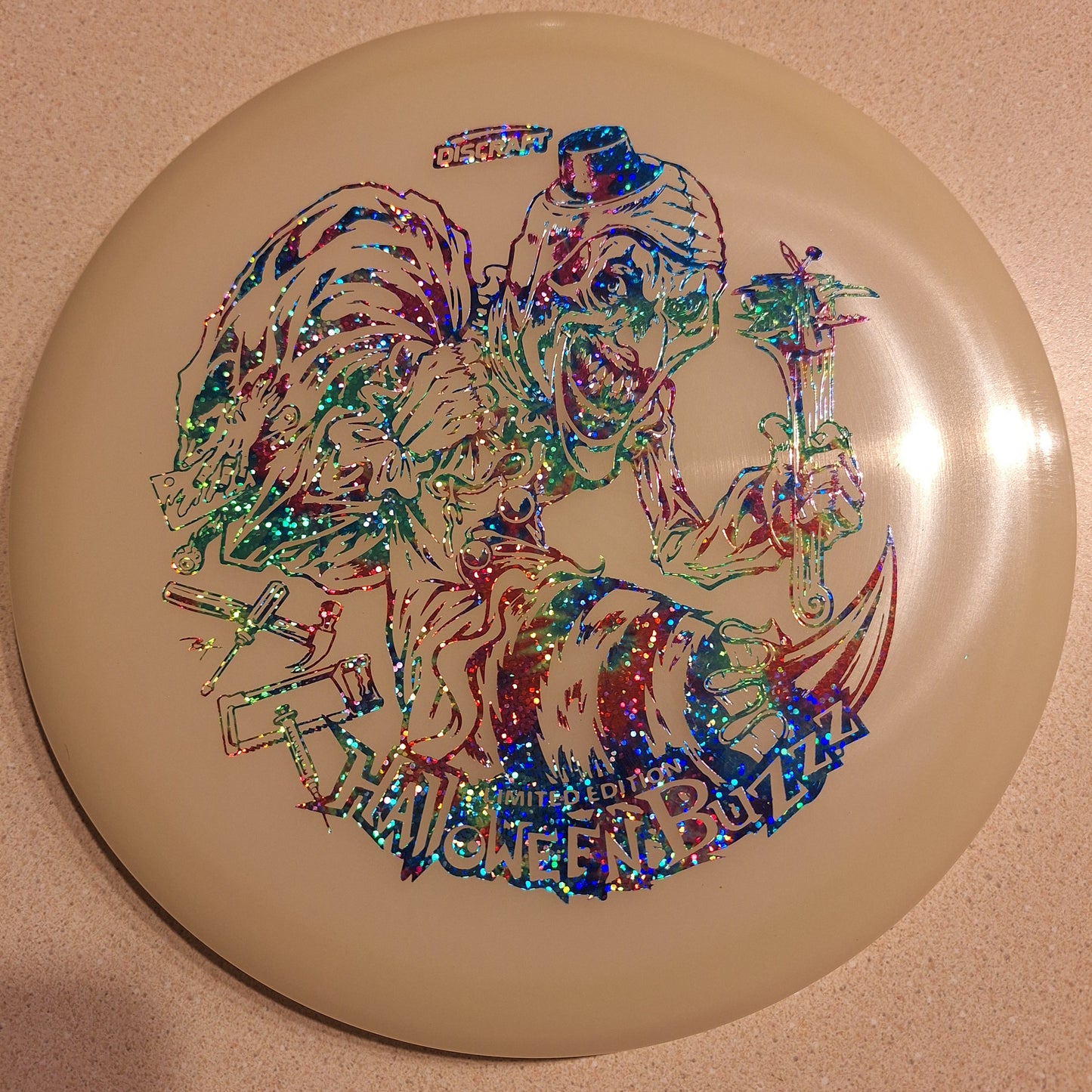 Discraft 2025 LE Halloween Single Stamped Mega Glo Buzzz