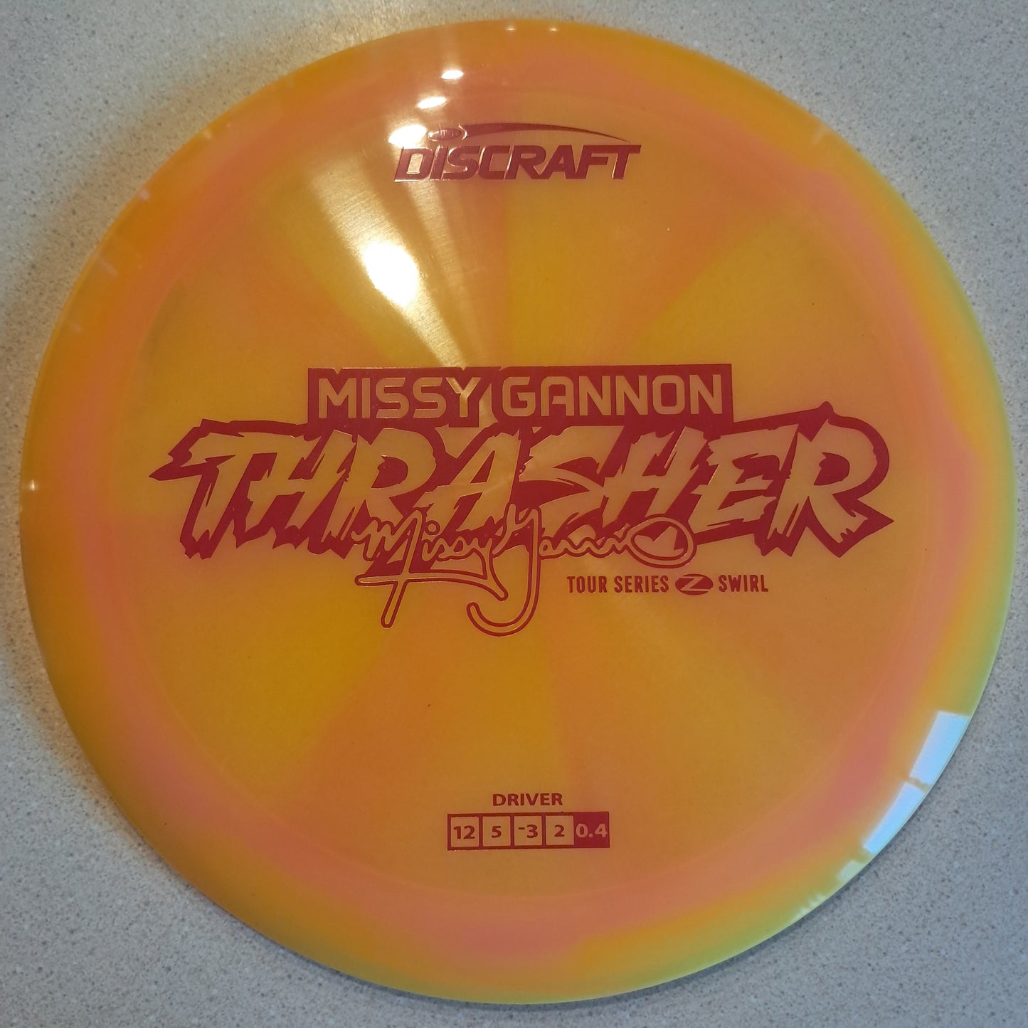 Discraft 2025 Tour Series Missy Gannon Z Swirl Thrasher