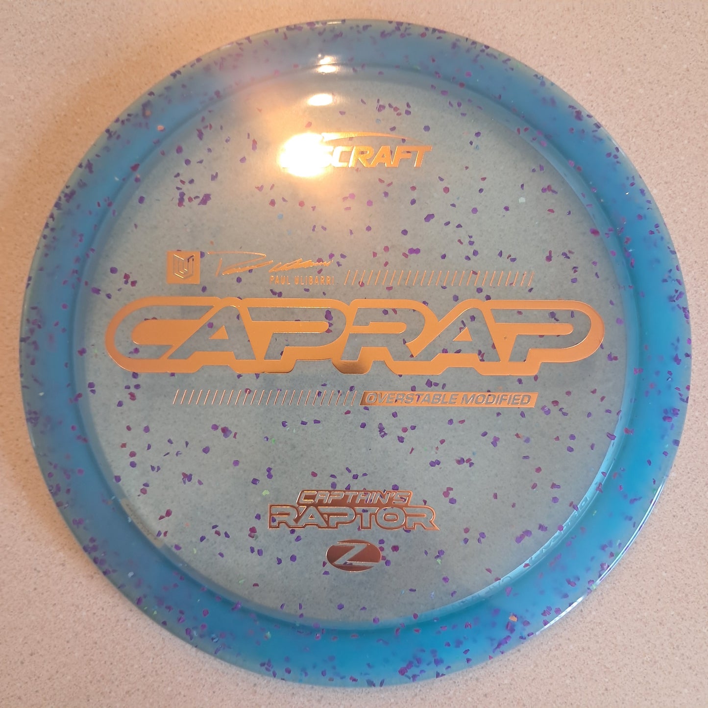 Discraft 2026 Paul Ulibarri Z Confetti Captain’s Raptor ( CapRap )