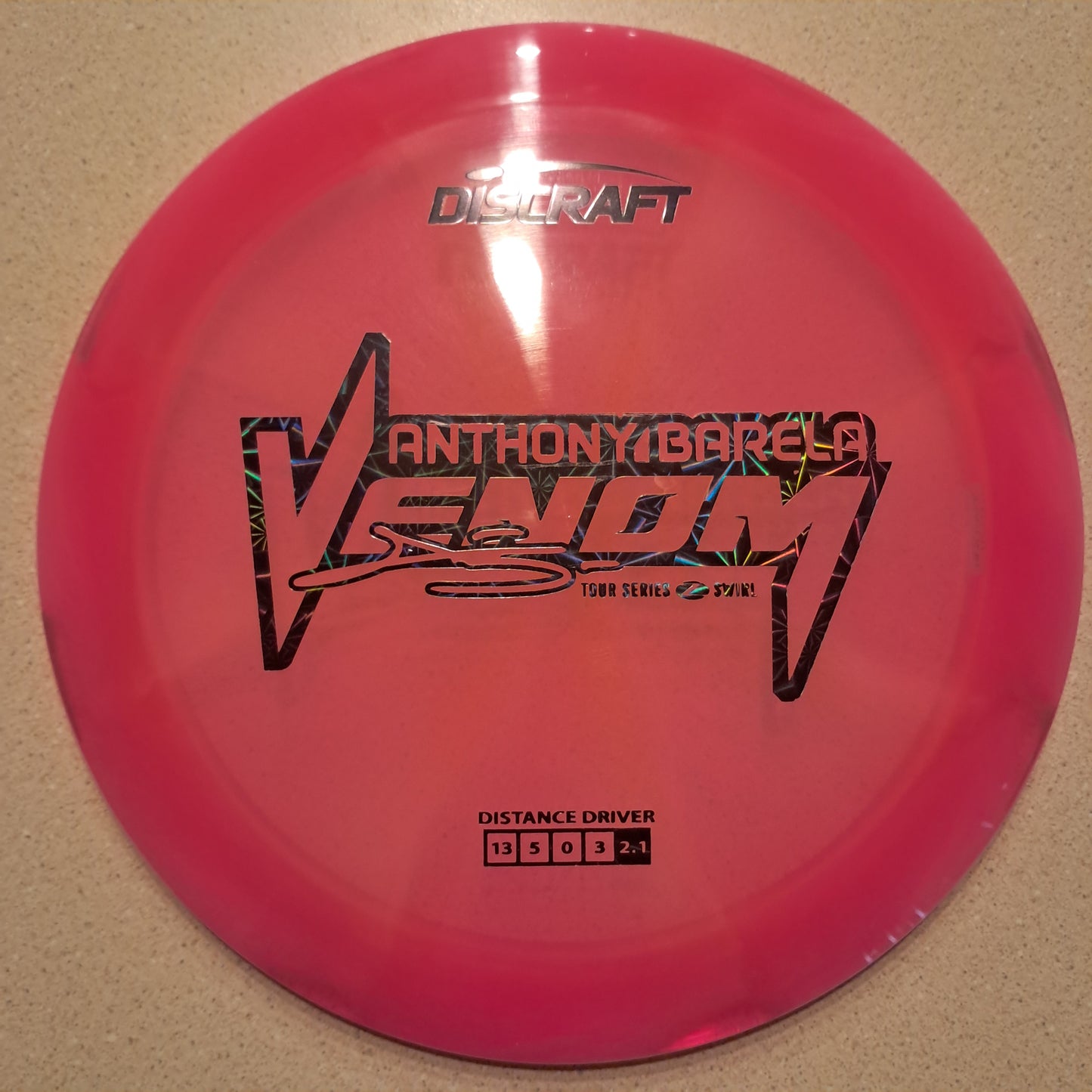 Discraft 2025 Tour Series Anthony Barela Z Swirl Venom