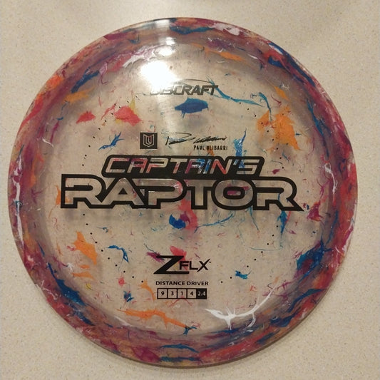 Discraft Paul Ulibarri Jawbreaker Z FLX Captain's Raptor