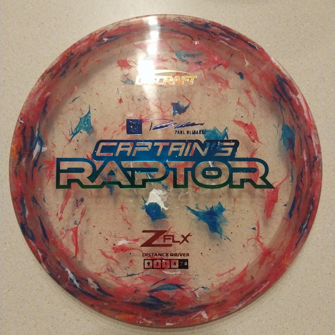 Discraft Paul Ulibarri Jawbreaker Z FLX Captain's Raptor