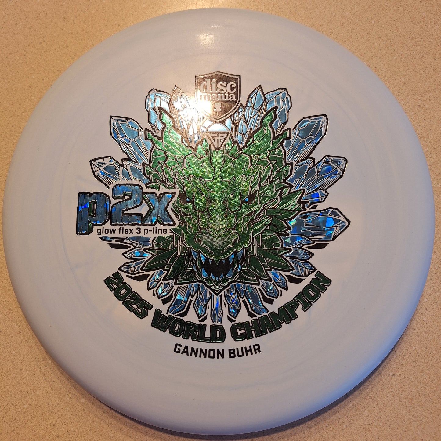 Discmania Glow Flex 3 P-Line P2X- Gannon Buhr Triumph Series 2025 World Champion