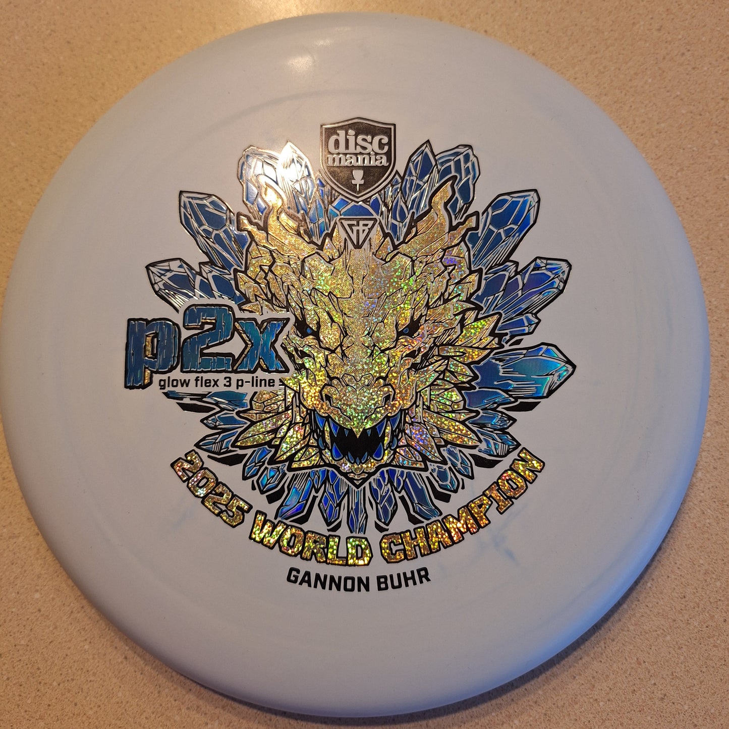 Discmania Glow Flex 3 P-Line P2X- Gannon Buhr Triumph Series 2025 World Champion