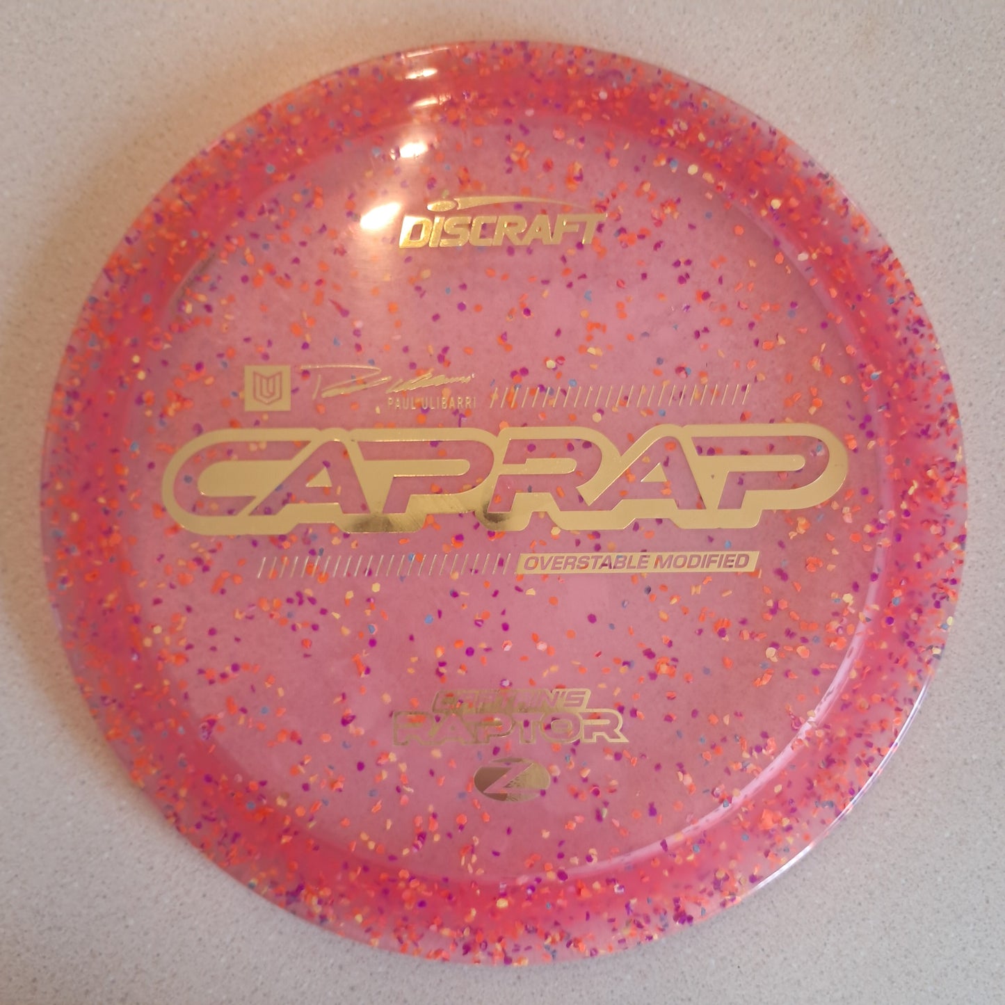 Discraft 2026 Paul Ulibarri Z Confetti Captain’s Raptor ( CapRap )