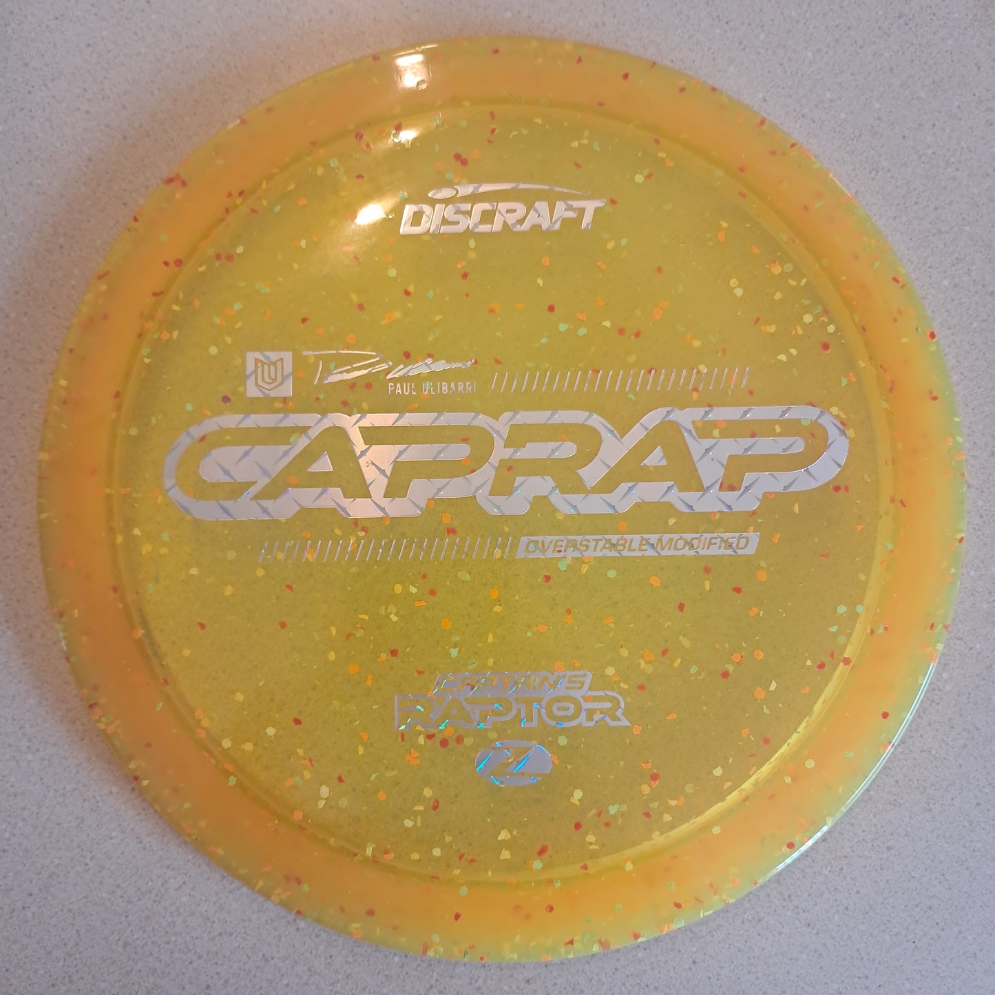 Discraft 2026 Paul Ulibarri Z Confetti Captain’s Raptor ( CapRap )