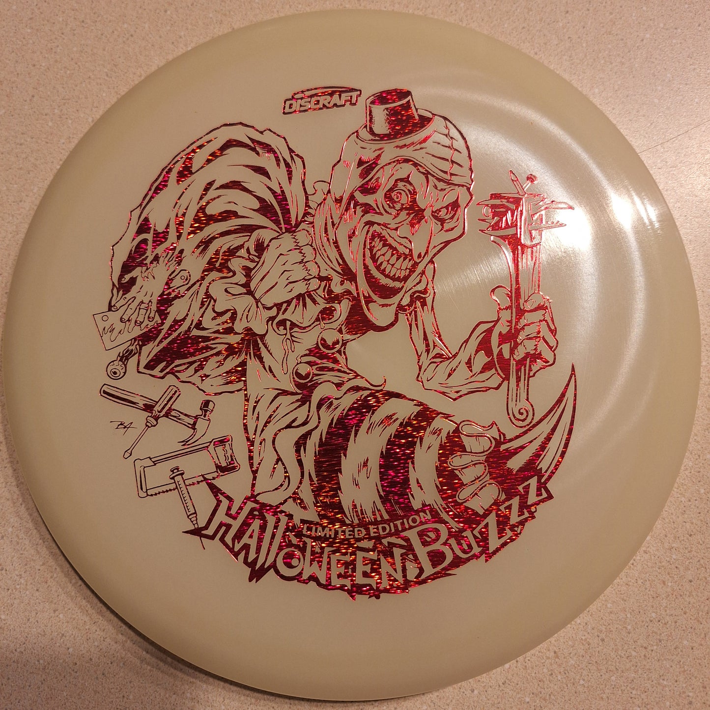 Discraft 2025 LE Halloween Single Stamped Mega Glo Buzzz