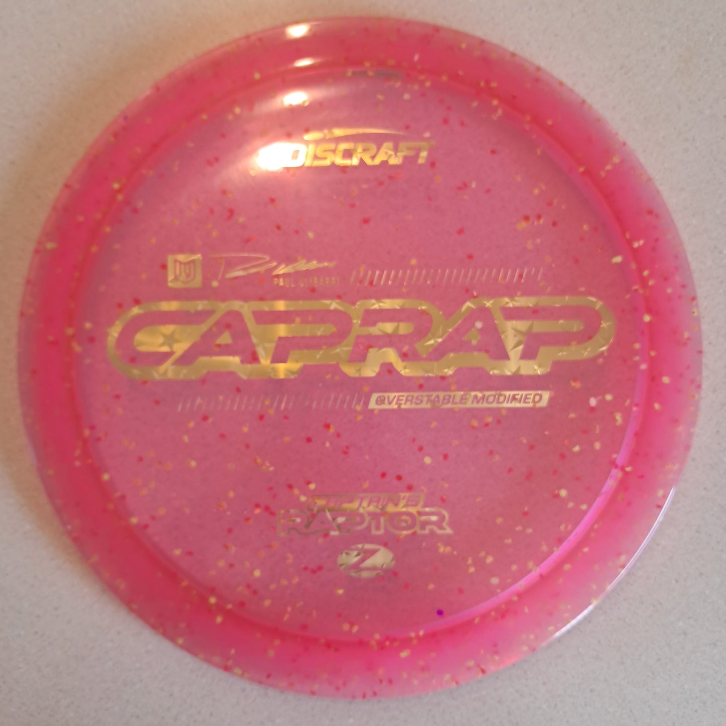 Discraft 2026 Paul Ulibarri Z Confetti Captain’s Raptor ( CapRap )