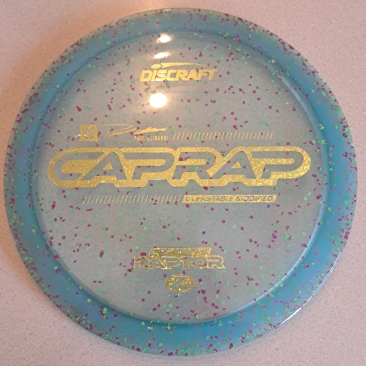 Discraft 2026 Paul Ulibarri Z Confetti Captain’s Raptor ( CapRap )