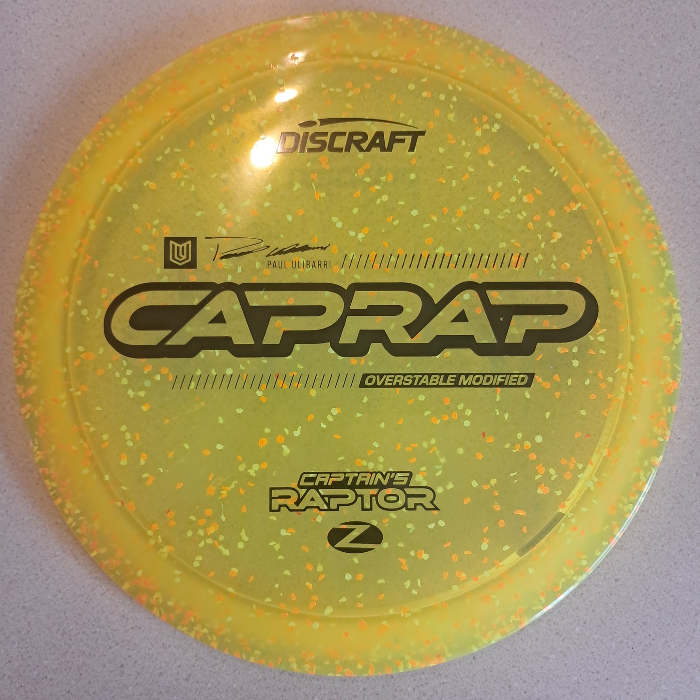 Discraft 2026 Paul Ulibarri Z Confetti Captain’s Raptor ( CapRap )