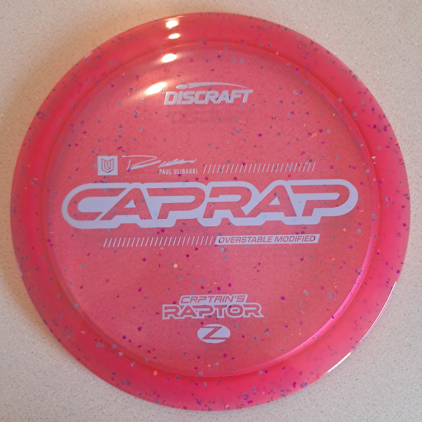 Discraft 2026 Paul Ulibarri Z Confetti Captain’s Raptor ( CapRap )