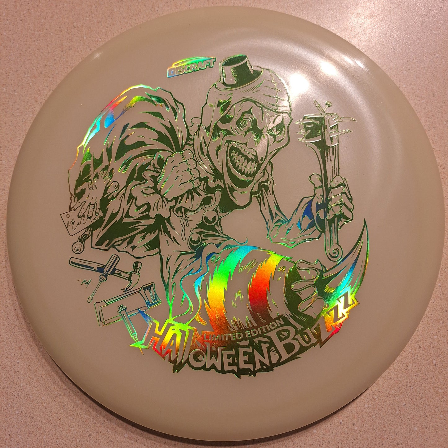 Discraft 2025 LE Halloween Single Stamped Mega Glo Buzzz