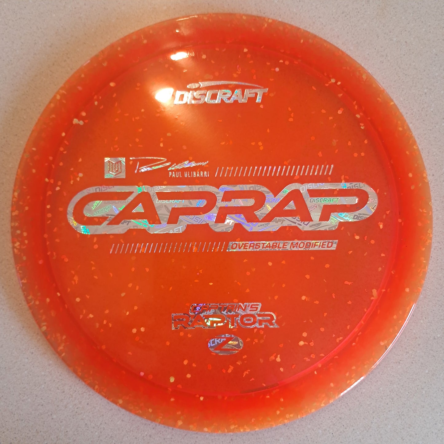 Discraft 2026 Paul Ulibarri Z Confetti Captain’s Raptor ( CapRap )
